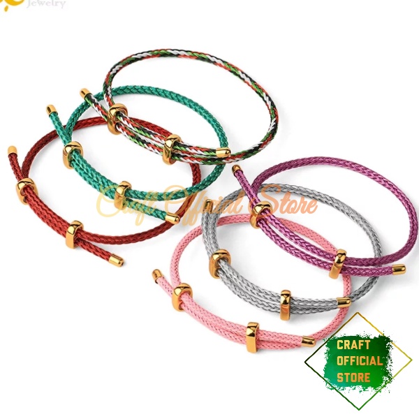 Gelang Tali Kawat Anti Air WaterProof Gelang Tali Emas Pandora Untuk Charm Emas