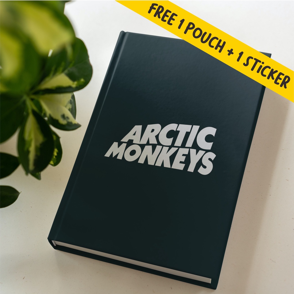 

Notebook Agenda, Dotted dan Polos Arctic Monkey Hitam