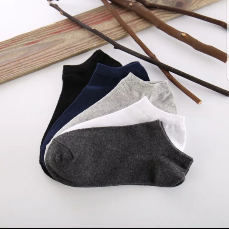 ( COD ) KAOS KAKI PENDEK PRIA WANITA / MATA KAKI POLOS / PILIH WARNA-2