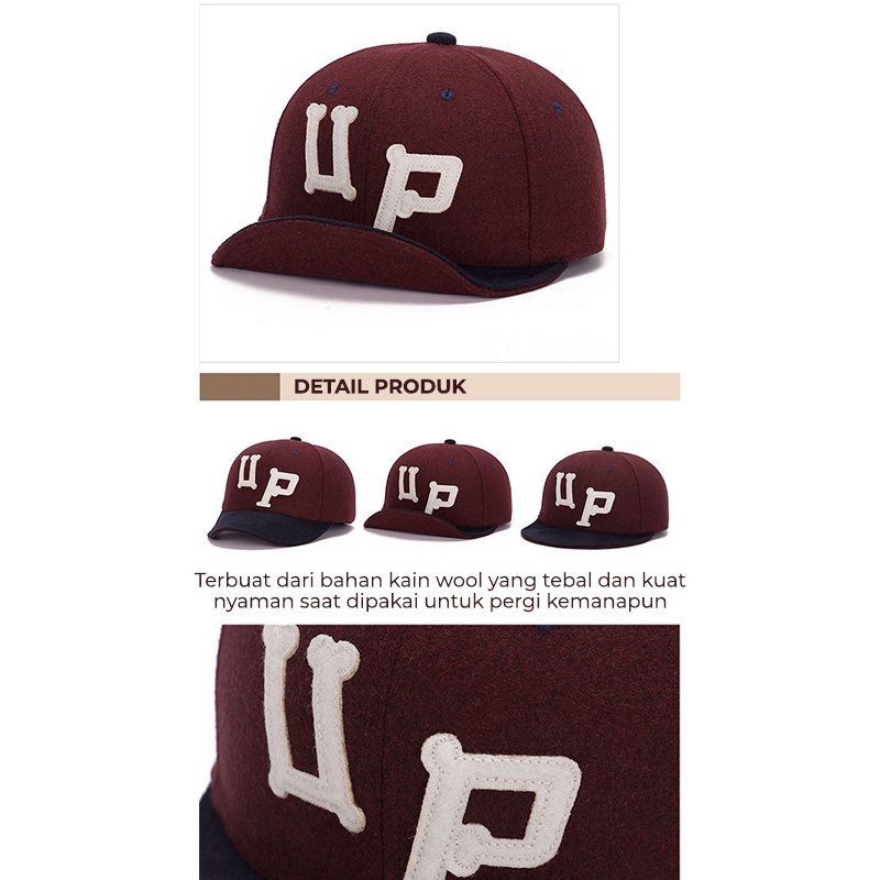 Topi Pria Wanita Baseball Snapback Visor Lipat UP Fashion style Korea HipHop kualitas import TWK