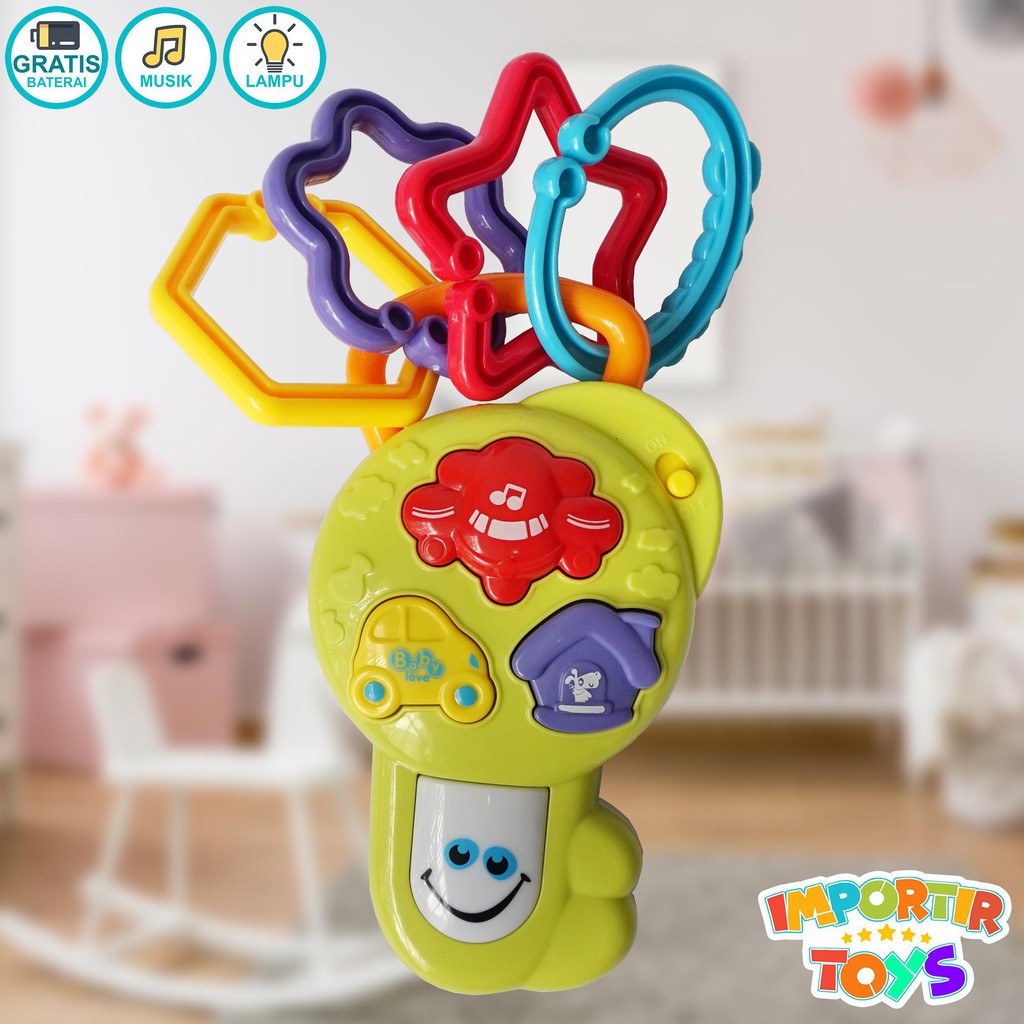 Mainan Edukasi Bayi Happy Buddy dengan Musik Lucu dan Lampu