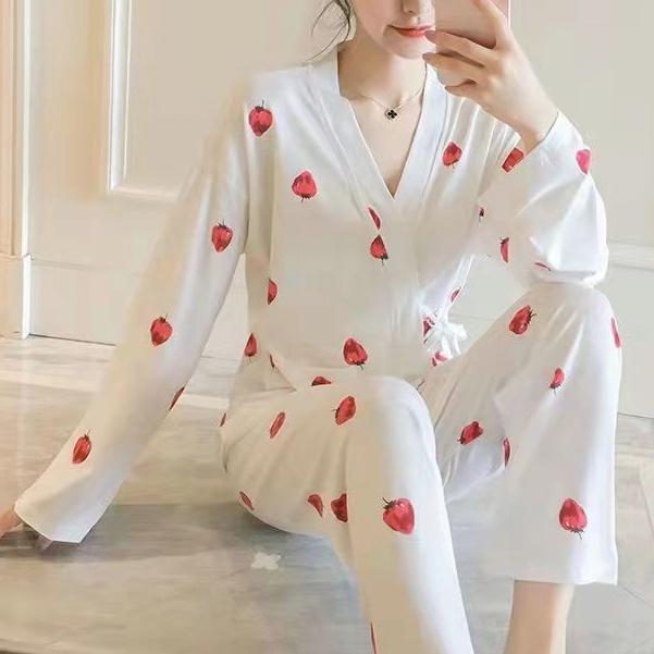 daster kimono panjang baju tidur import lengan