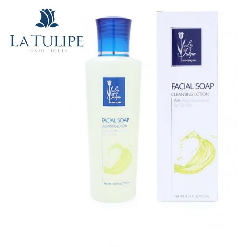 LA TULIPE Facial Soap With Aloe Vera Extract For Oily Skin | Latulipe Sabun Wajah