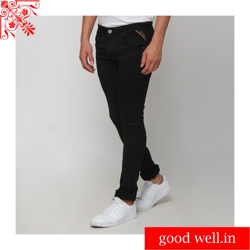 CELANA JEANS BOY LONDON PRIA ORIGINAL - BLACK SLIM FIT - HITAM, 30