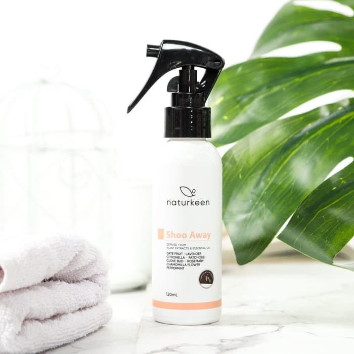 Naturekeen shoo away 120ml anti nyamuk alami anti serangga anti mosquito extract kurma rosemary