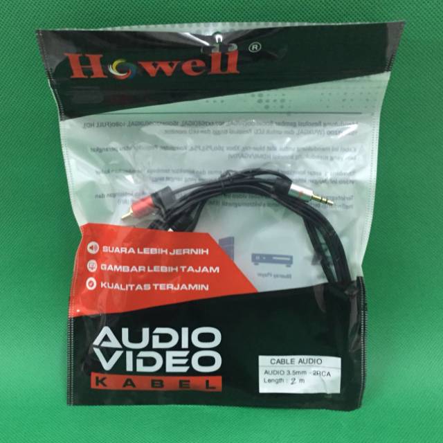 KABEL HOWELL AUDIO 2RCA 2M