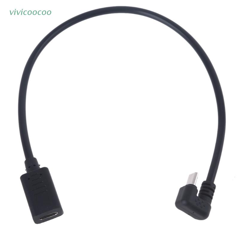 VIVI   Universal 180 Degree Type C Female to Micro USB Male Charge Cable for -Samsung Hua-wei Micro USB Tablet Smartphone