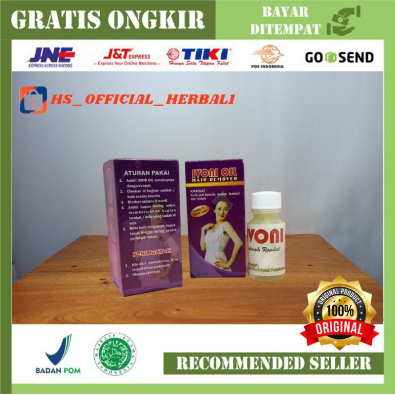 IVONI OIL HAIR REMOVER Perontok bulu Permanen 100% Original