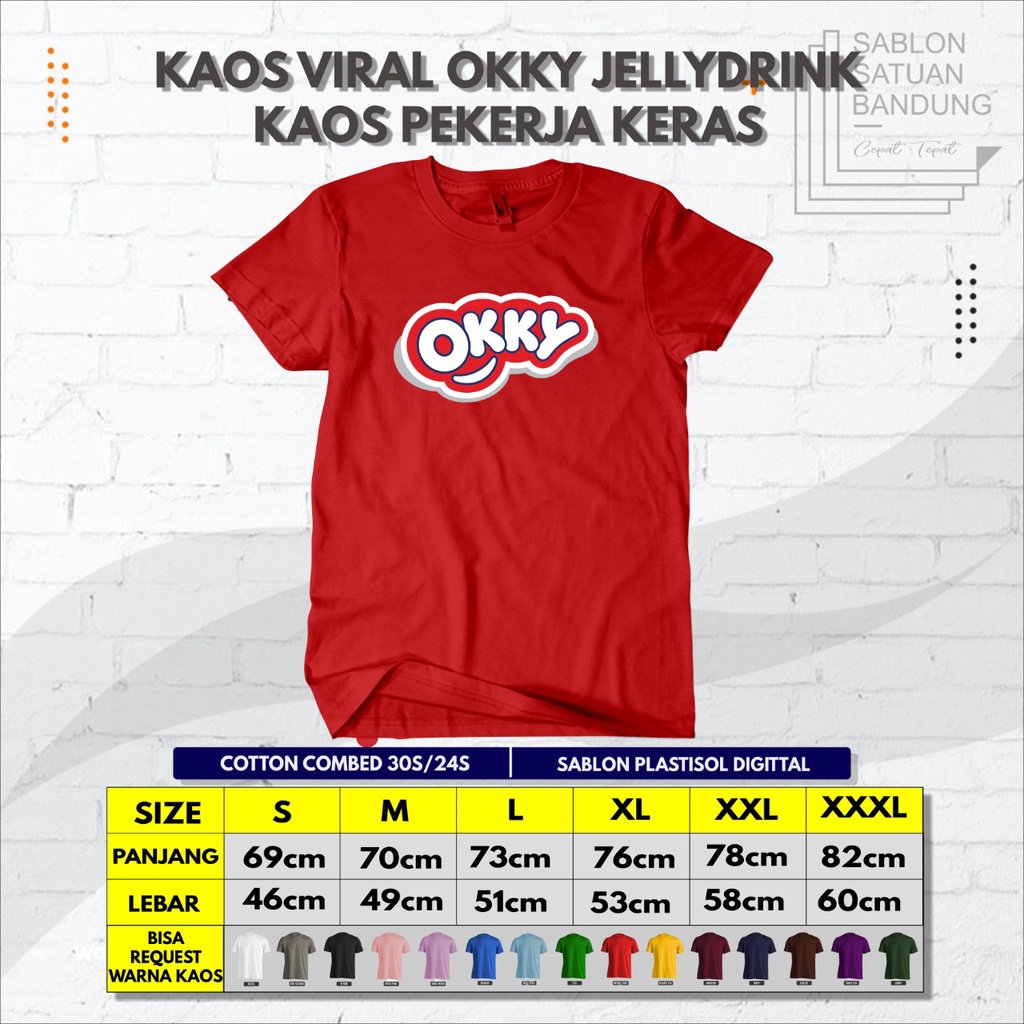 baju kaos okky jellydrink kaos okky windah basudara bocah viral