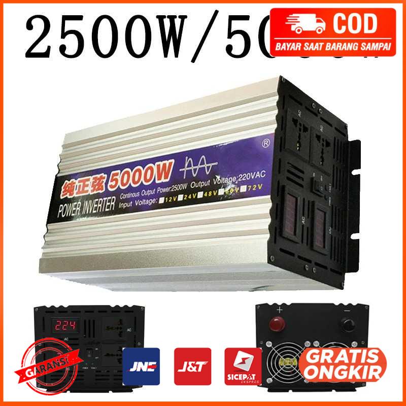 Car Power Inverter Pure Sine Wave DC 24V to AC 220V 5000W