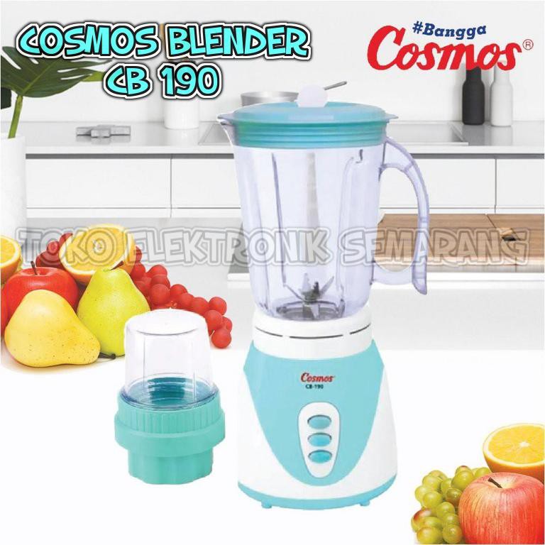 COSMOS BLENDER CB 190 PELUMAT 1.5L PISAU TRINITY PEMECAH ES BATU PLASTIK GOBLET