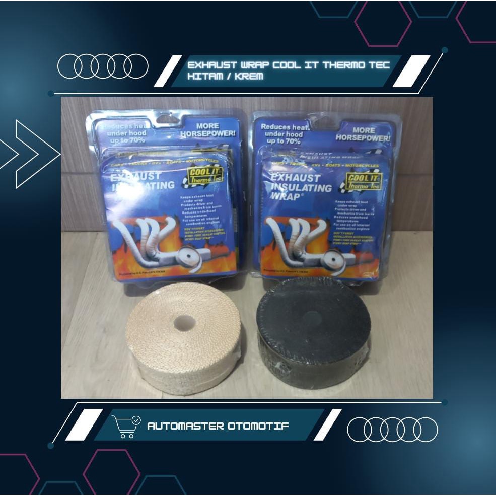 

Exhaust Wrap Cool It Thermo Tec Peredam Panas Pipa Knalpot Universal