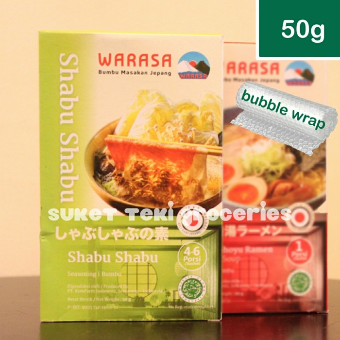 

TERBARU Warasa Bumbu Shabu Shabu Hotpot Khas Jepang 50 gr HALAL Non MSG