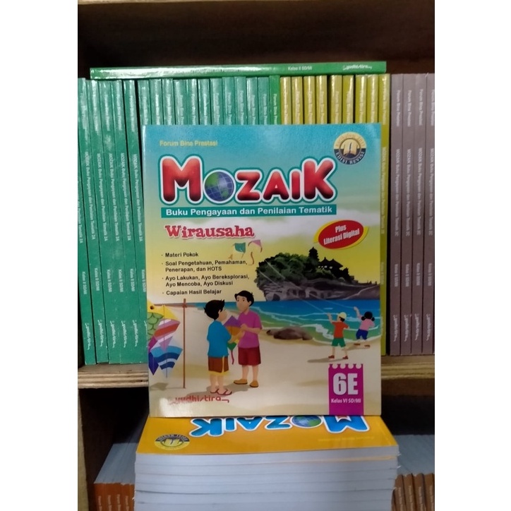 

MOZAIK tematik kelas 6E SD/MI revisi terbaru YUDISTIRA original book