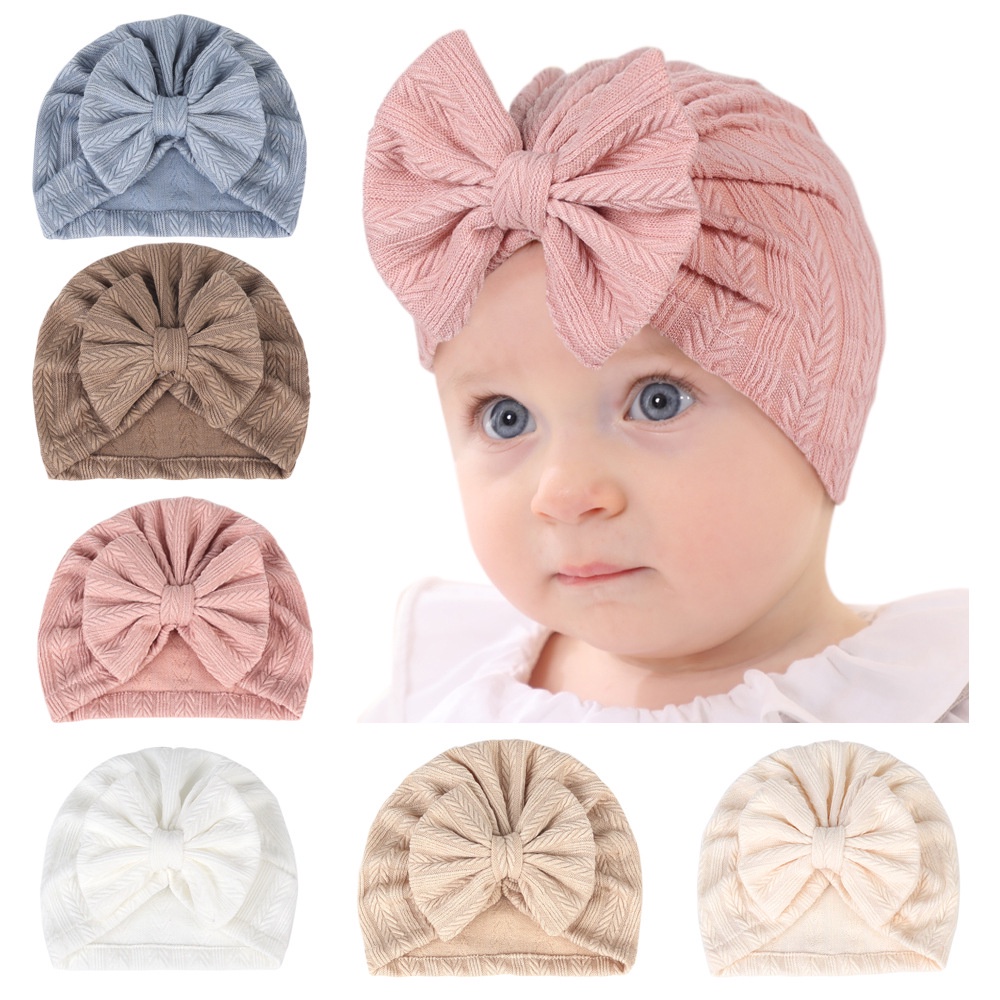 Little Momos Turban Anak Bayi Pita 0-2 tahun - Bandana Bayi Perempuan