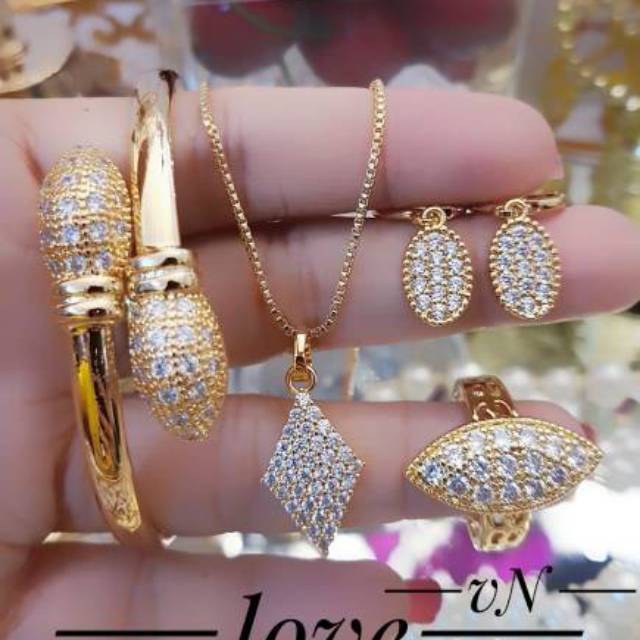 Xuping set perhiasan lapis emas 24k 2201