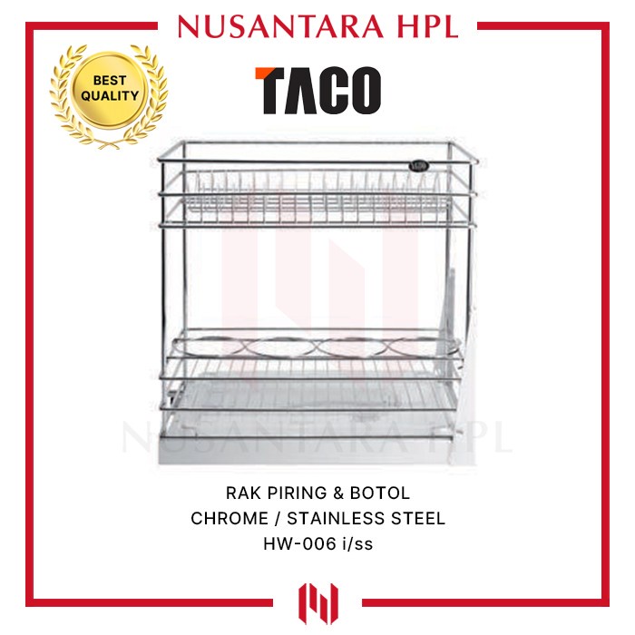 Rak Botol - Taco Rak Piring Botol Bawah Hw 006 I / Hw 006 Ss