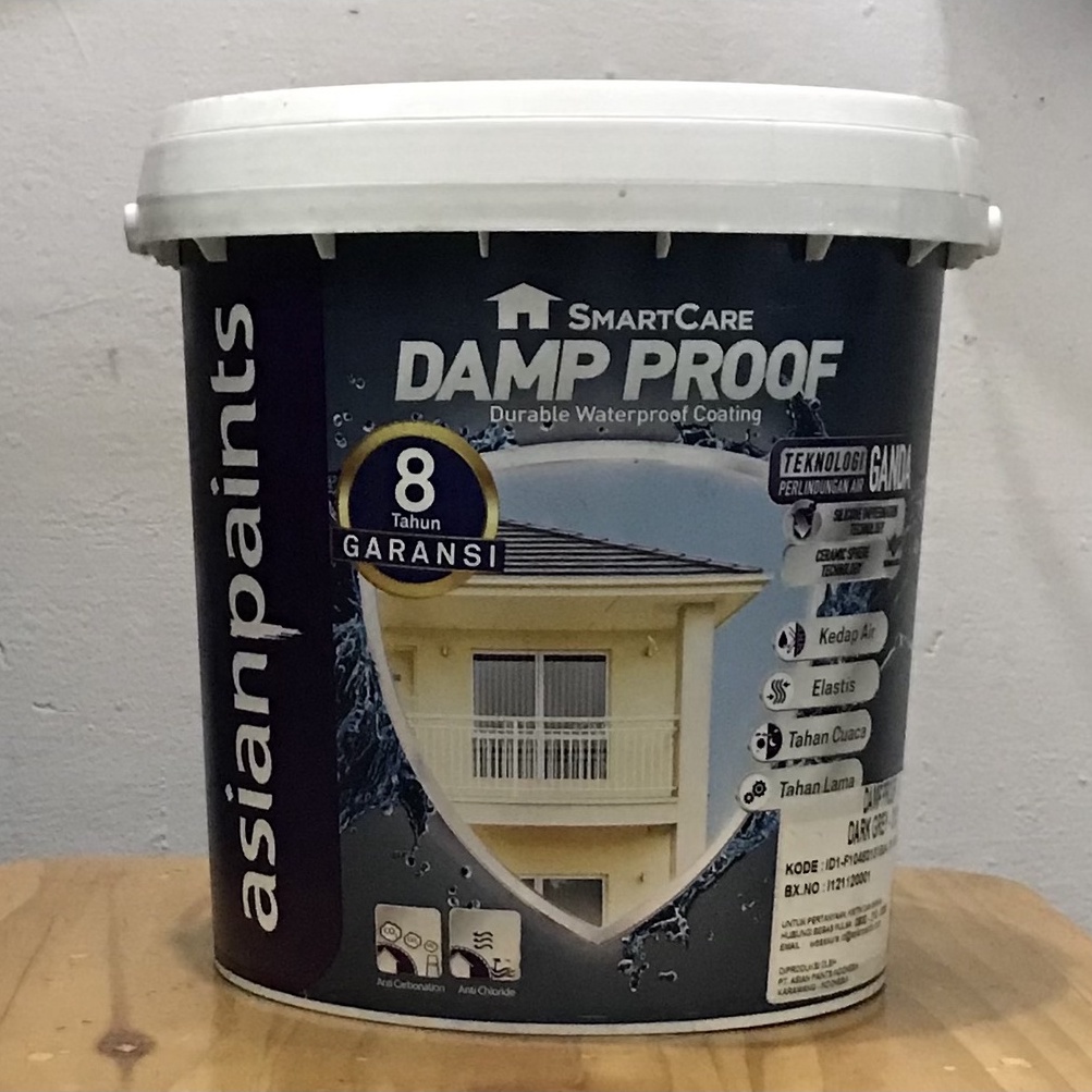 Cat Tembok Asian Paint Damp Proof (Dark Grey) 4 Kg