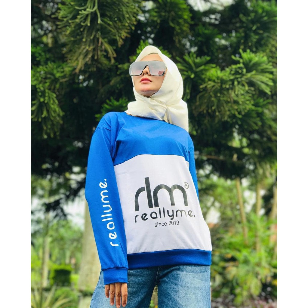  Kaos  T Shirt Lengan  panjang  hijaber Reallyme 004 terlaris 