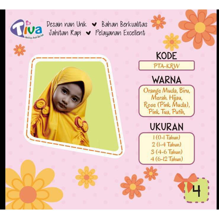 Tiva Jilbab Anak PTA_KRW Size 1