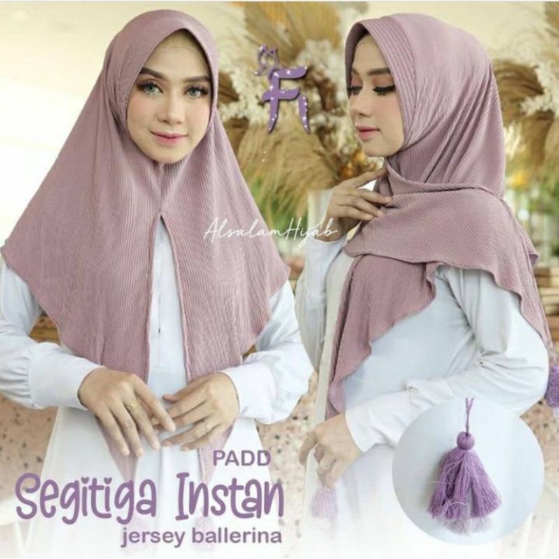 JILBAB SEGITIGA INSTAN PLISKET PET/BERGO PLISKET FI HIJAB/SEGITIGA INSTAN TASEL