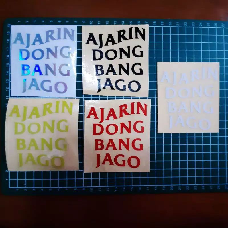 

sticker cutting ajarin dong bang jago