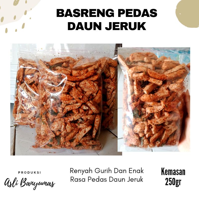 

BASRENG PEDAS DAUN JERUK | KHAS BANYUMAS | HARGA TERJANGKAU | FREE GIFT MIN BELANJA 50K (all item)