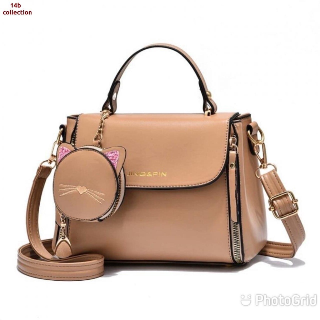 Tas wanita sling bag korea JingPin / tas selempang cantik / slempang fashion terbaru Premium style in korea