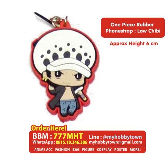 Gantungan HP (Phone Strap) One Piece : Chibi Trafalgar Law