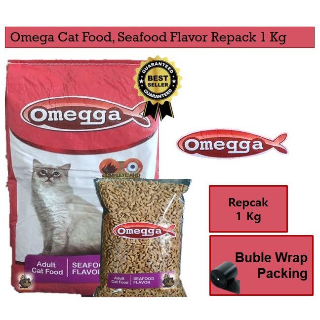Makanan Kucing Omega Seafood 1 kg