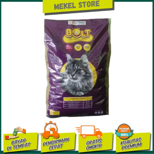 Makanan Kucing/Cat Food Merk Bolt 1 Kg REPACK MURAH | Shopee Indonesia