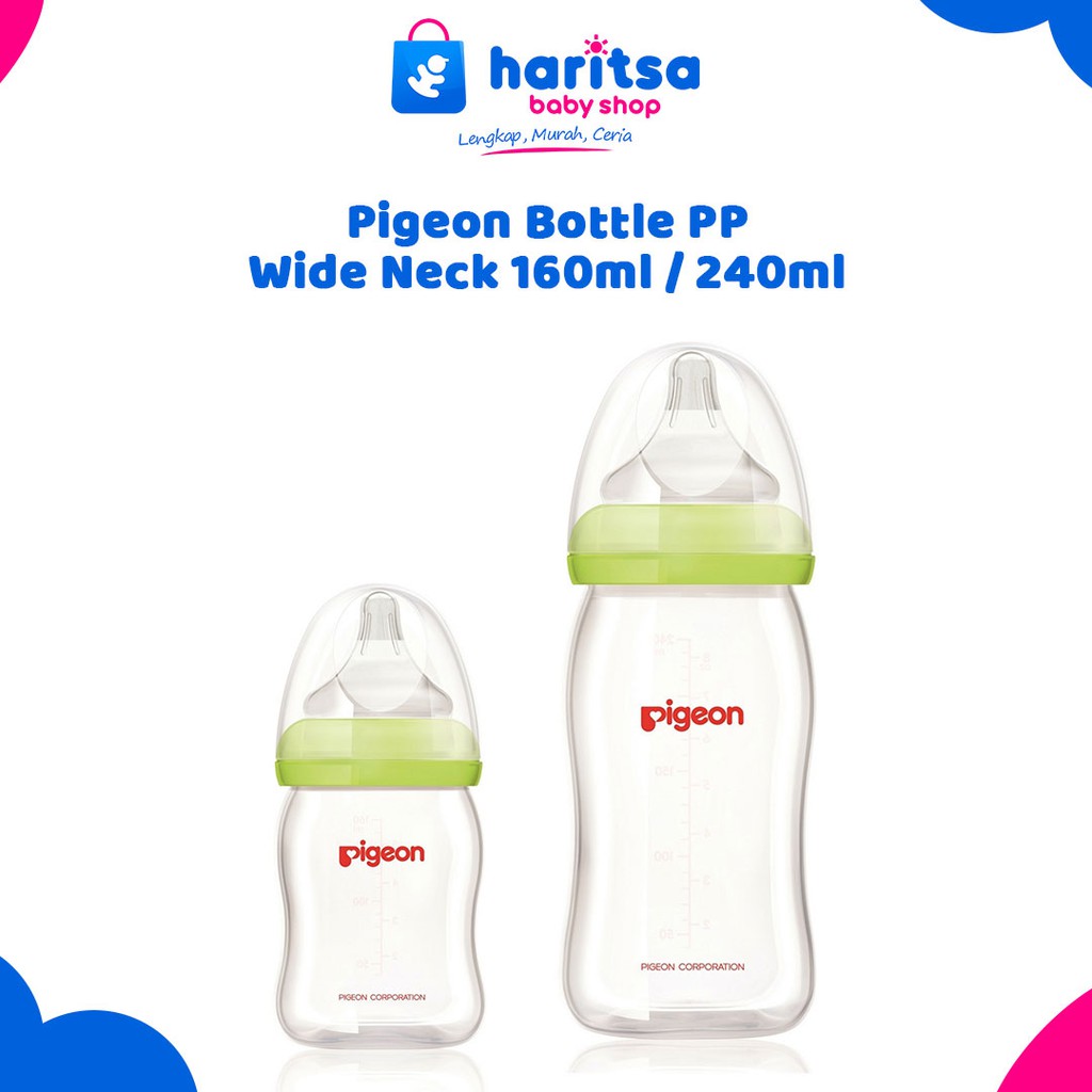 Pigeon Botol Susu SofTouch Peristaltic Plus Wide Neck 160ml / 240ml / 330Ml