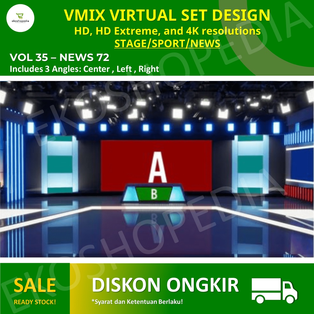 VMIX VIRTUAL SET DESIGN - NEWS 72 v35