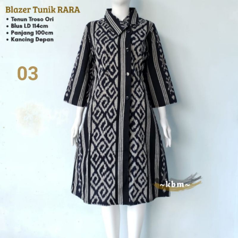 blazer tunik rara  andin ori tenun troso