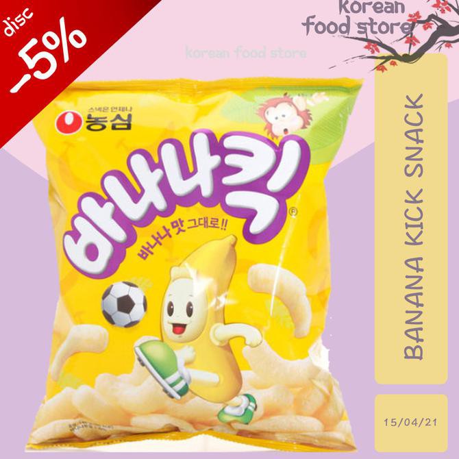 

Restock Import Nongshim Banana Kick Snack - Import Korea