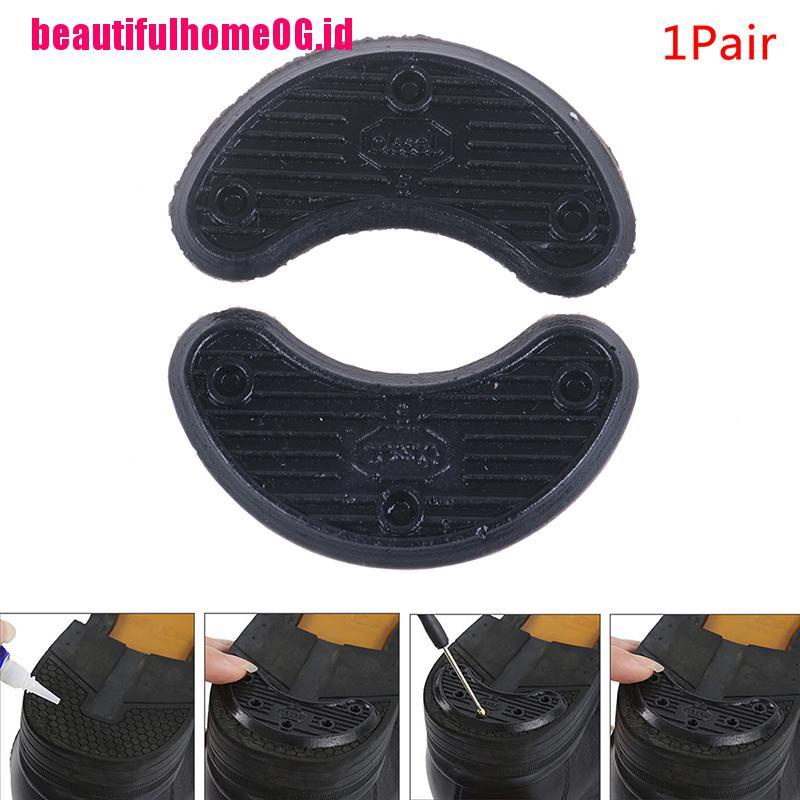 1 Pasang Stiker Karet Pelindung Tumit Anti Slip Warna Hitam Untuk Sepatu