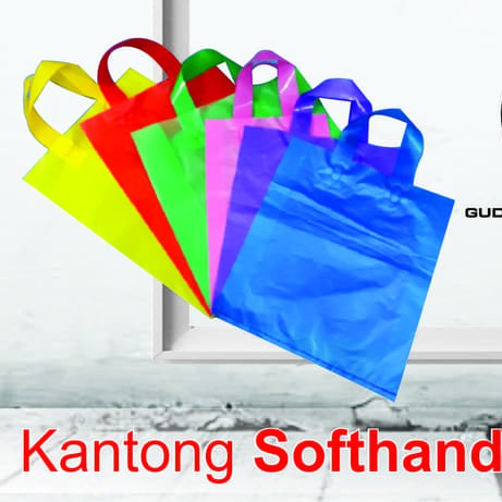 Tas Softhandle murah uk. 25x28 isi 50pcs/Plastik Packing warna/Shopping bag warna/Tas souvenir warna