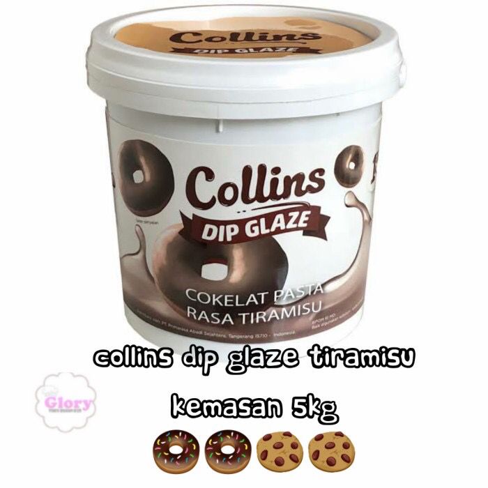 

collins dip glaze tiramisu kemasan5kg