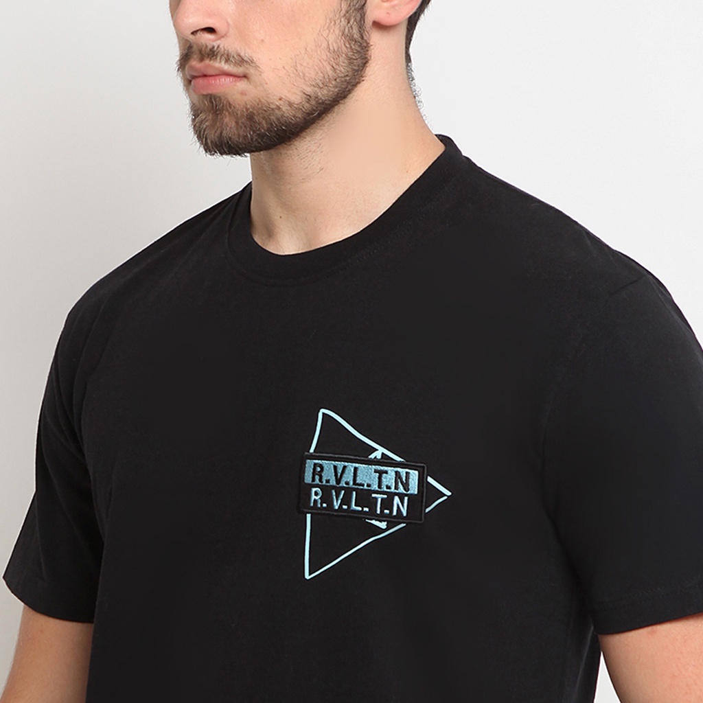 Brand Revolution - Kaos Lengan Pendek Pria Reguler Robline Tshirt Black