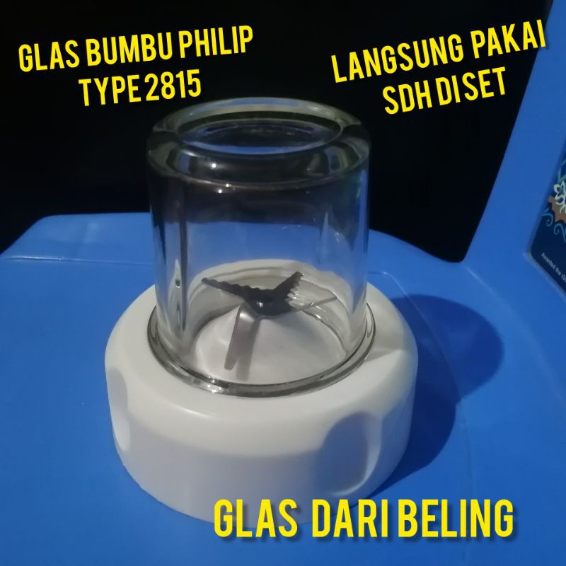 Gelas Blender BUMBU PHILIP 2815 SET beling kaca