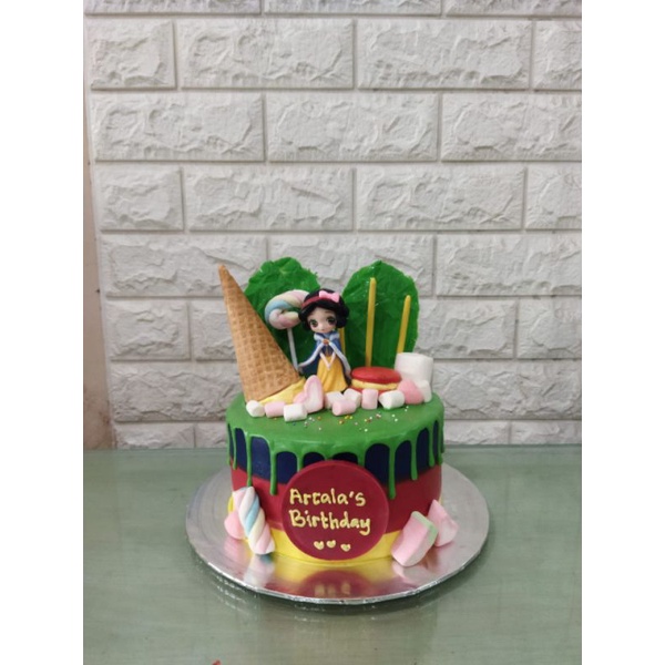 

Princess with toys/birthday cake/kue ulang tahun anak permpuan