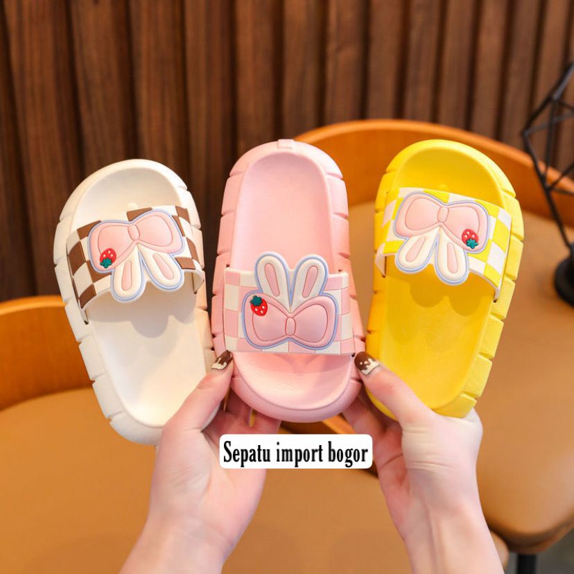 Sandal Anak Jelly PITA Rabbit Stawberry Import