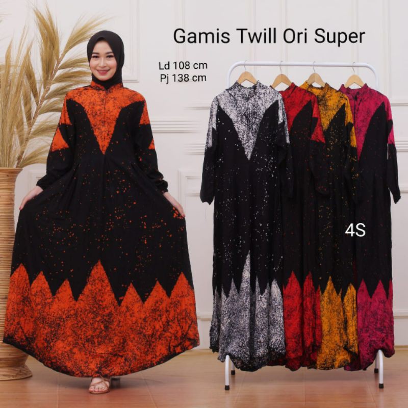 Efita Kaftan / Gamis Twill Ori Super HQ / Gamis Kaftan