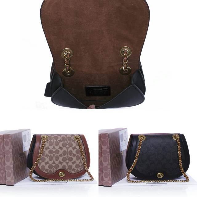 Tas Coach Signature Flap Bag Box 18654