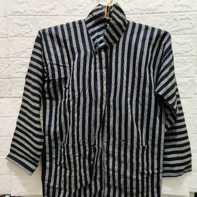 BAJU SURJAN LURIK DEWASA / BAJU JAWA PRIA / KEMEJA PRIA LENGAN PANJANG / KEMEJA COWOK/ KEMEJA TENUN