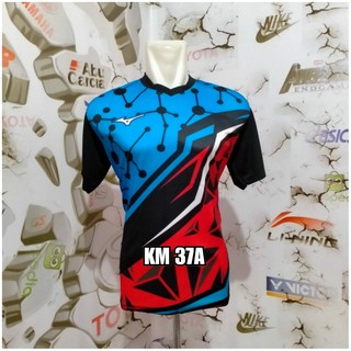 Baju dan Celana  Bola Voli  Motif  Bulu Merak Hitam Jersey 