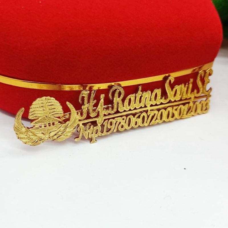 

BROS NAMA LAPIS EMAS PAKAI KORPRI / NAME TAG / NAMA DADA