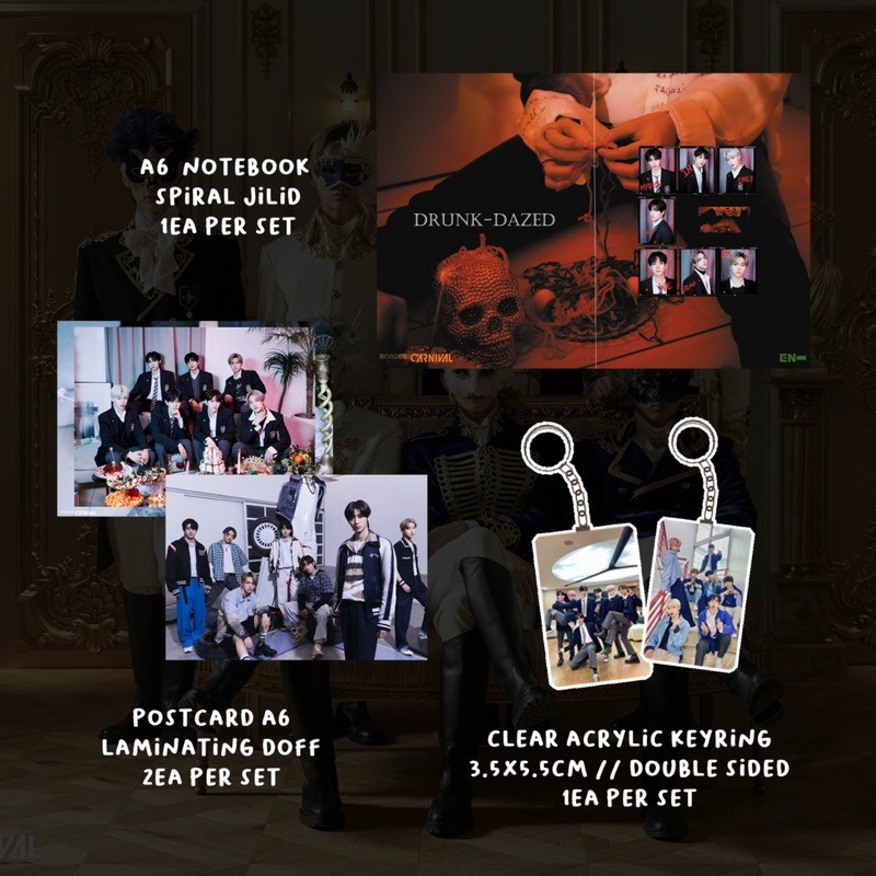 ENHYPEN DRUNK DAZED FANKIT PAKET LENGKAP PACK