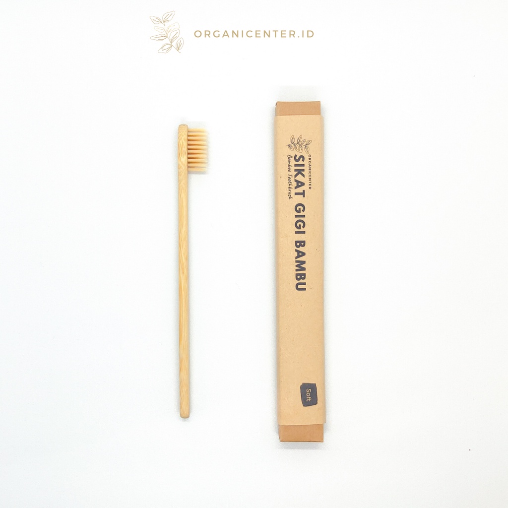 Sikat Gigi Bambu Bamboo Toothbrush Kayu Ramah Lingkungan Eco Friendly Lembut Soft