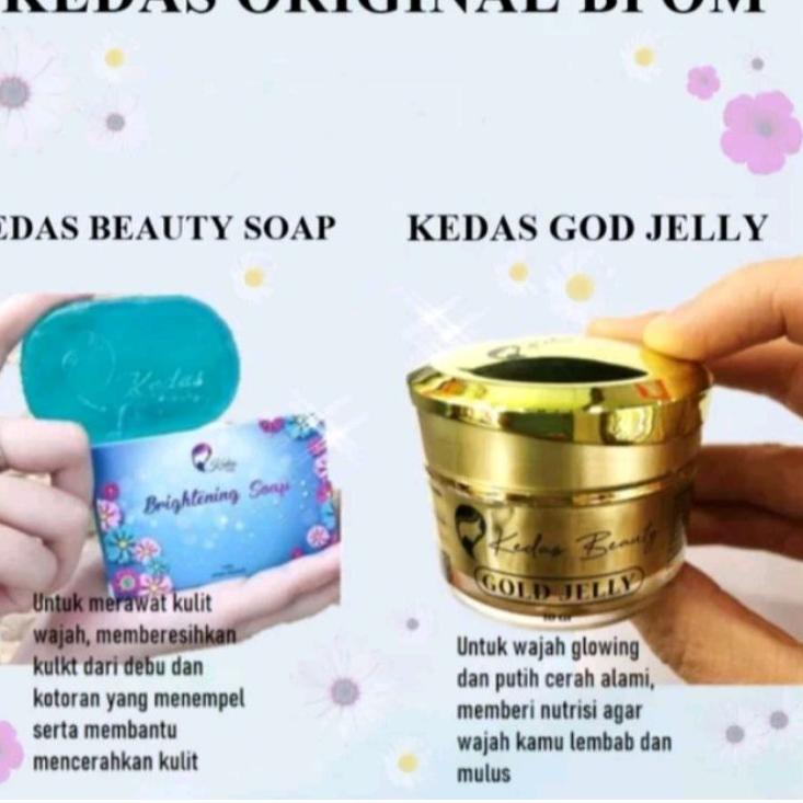 Best FWIQO Paket 2 in 1 Sabun Dan Gold Jelly Kedas Beauty Original 100% BPOM Pemutih Wajah Glowing 9
